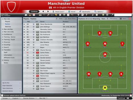 First Team tactics… V attacking 4-1-3-2 formation, isn’t it?