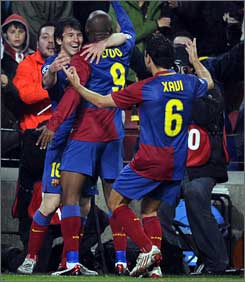 Messi & co. lead Barca closer to the Semi Final